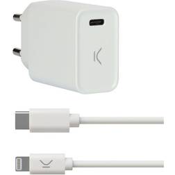 Ksix Cargador USB Iphone Apple-compatible Blanco