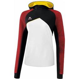 Erima Premium One 2.0 Hoody Women - White/Black/Red/Yellow