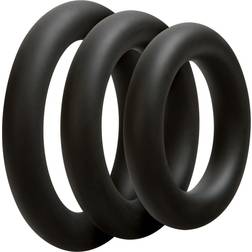 Doc Johnson Optimale 3 C Ring Set Thick Black in stock