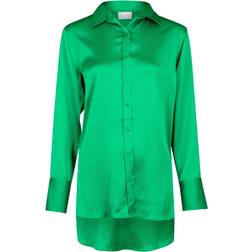 Neo Noir Margit Crepe Satin Shirt - Green