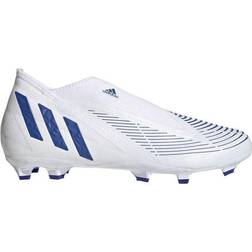 adidas Predator Edge.3 Laceless Firm Ground - Cloud White/Hi-Res Blue/Cloud White