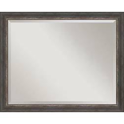 Amanti Art Bark Rustic Framed Bathroom Vanity Wall Mirror 80x64.8cm