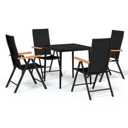 vidaXL 3099120 Patio Dining Set, 1 Table incl. 4 Chairs