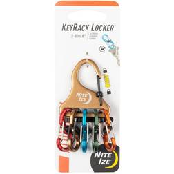 Nite Ize KeyRack Locker S-Biner Aluminum Assorted, Brown