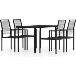 vidaXL 3099199 Patio Dining Set, 1 Table incl. 4 Chairs