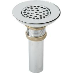 Elkay LK18, Chrome Drain Fitting w/Perforated 3" Grid Strainer For Kitchen