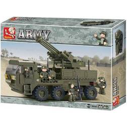 Sluban Heavy Anti-Aircraft Transport Building Brick Kit (306 Pcs)