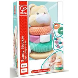 Hape Bunny Stacker Toy 4 x 4 x 7 in