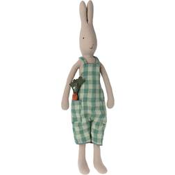 Maileg Kanin/Rabbit str. 3 m/overalls og gulerod