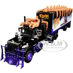 69-0880 1-64 Scale Mack Super-Liner 60 Flat Elvira Mistress of the Dark 40 Years TV Show Anniversary Diecast Model Car