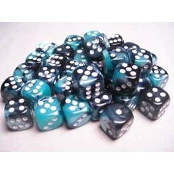 Chessex CHX26846 Dice-Gemini: 36D6 Black-Shell/White Set