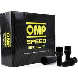 OMP Set Møtrikker 33 mm Sort M12 x 1,50