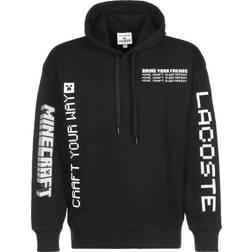 Lacoste Live X Minecraft Loose Fit Fleece Hoodie - Black