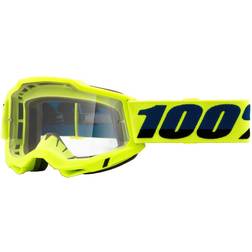 100% Accuri II OTG Lunettes de motocross, noir-jaune pour Hommes