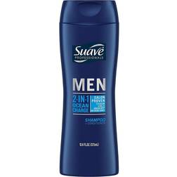 Suave Men Ocean Charge 2 in 1 Shampoo and Conditioner, 12.6 oz