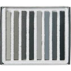 Cretacolor Pastel Carre Hard Pastel Set Set of 8, Grays
