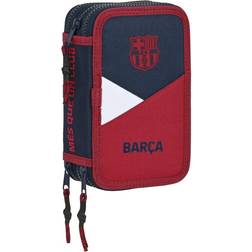 FC Barcelona Triple Pencil Case Corporativa Blue Maroon (12.5 x 20.5 x 6 cm) (41 Pieces)