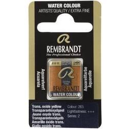 Rembrandt akvarelfarve half pan – Transparent Oxide Yellow 265