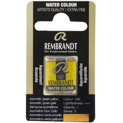 Rembrandt akvarelfarve half pan – Azo Green Yellow 296