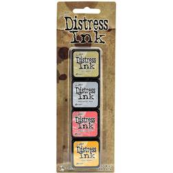 Ranger Distress Mini Ink Pads 4/Pkg Kit 7