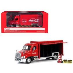 Motorcity Classics 450060 Beverage Delivery Truck Coca-Cola with Handcart & 4 Bottle Cases 1-50 Diecast Model