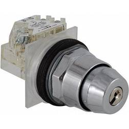 Schneider Electric Non-Illum Selector Switch,Left Key,30mm Chrome