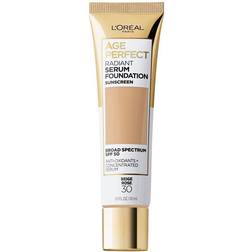 L'Oréal Paris Age Perfect Radiant Serum Foundation with SPF 50, Beige Rose, 1 fl oz