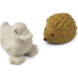 Liewood Badelegetøj Henrik bath toys 2-pack Golden caramel/sandy mix