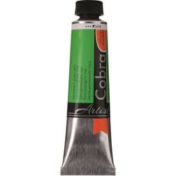 Cobra Water Mixable Oil Color Permanent Green Light, 40 ml tube