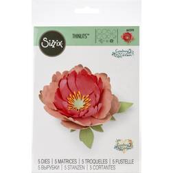 Sizzix Peony Thinlits Dies By Courtney Chilson 5/Pkg