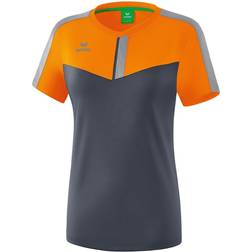 Erima Squad T-shirt Women - New Orange/Slate Grey/Monument Grey