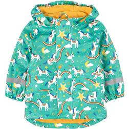 Frugi Puddle Buster Coat - Aqua Cosmic Unicorn (RCS202AQK)