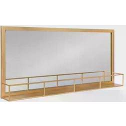 Kate and Laurel Gold Art Wall Mirror 101.6x45.7cm