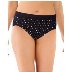 Bali One Smooth U All-Around Smoothing Hi-Cut Panty - Black/White Dot