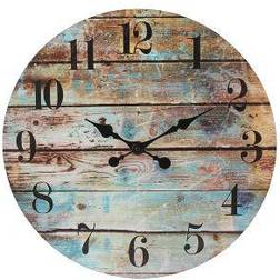 Stonebriar Collection Round Rustic Wooden Wall Clock Wall Clock 3.6cm