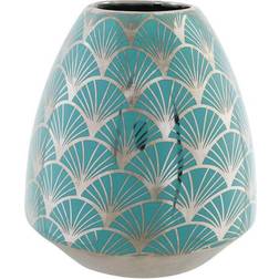 Dkd Home Decor Vase Porcelain Turquoise Oriental (16 x 16 x 18 cm) Vase