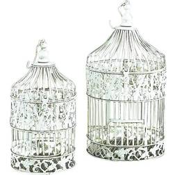 Olivia & May 15"H Iron Bird House Decoration 53.3cm