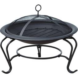 OutSunny Round Elevated Fire Pit