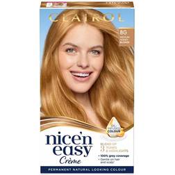Clairol Nice'n Easy Hair Dye, 8G Medium Honey Blonde