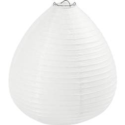 Creativ Company Papperslampa, vit, Droppe, H: 27 cm, Dia. 25 cm, 1 st