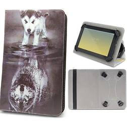 GreenGo Case Little Wolf (iPad) Svart/vit