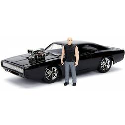 Jada Fast & Furious 1970 Dodge Charger 1:24 w/ Dom Hollywood Ride