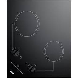 Summit CR2B121 22 Radiant Cooktop with 2 Elements