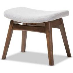 Baxton Studio Vera Mid-Century Seating Stool 15.4"