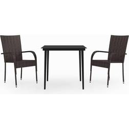 vidaXL 3099407 Spisegruppe ute, 1 Bord inkl. 2 Stolar