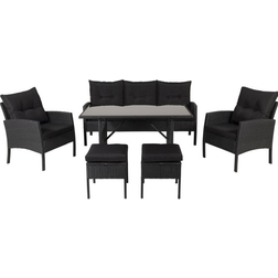 Venture Design Knock Lounge-Set, 1 Tisch einschl. 2 Stühle & 1 Sofas