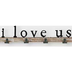 I Love Us Wall Decor 71.1x12.7cm