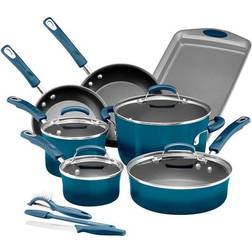 Rachael Ray Classic Brights Cookware Set with lid 14 Parts