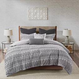 Ink+ivy Rhea Duvet Cover Gray (233.68x223.52)