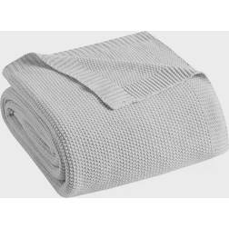 Ink+ivy Bree Knit Blankets Gray (152.4x127)